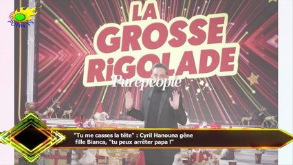 "Tu me casses la tête" : Cyril Hanouna gêne  fille Bianca, "tu peux arrêter papa !"