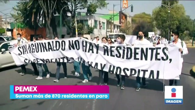 Médicos de Pemex mantienen paro por falta de pago de aguinaldo