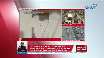 Ligaw na bala, tumama sa bubong at lumusot sa kisame ng bahay ng isang pamilya | UB