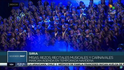 Siria: Festejos religiosos y musicales marcan agenda en temporada navideña