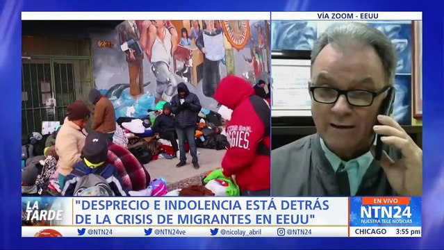 En pleno invierno llegan más autobuses con migrantes a la residencia de Kamala Harris