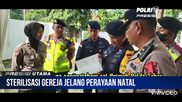 Berikan Kenyamanan Umat Kristiani, Polres Subang Polda Jabar Sterilisasi Gereja Libatkan Penjinak Bom