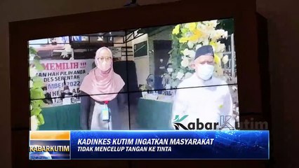 Kadinkes Kutim Ingatkan Warga Tidak Celup Tangan ke Tinta