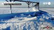 Ice formations appear on Lake Michigan as winter storm grips region