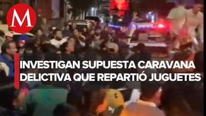 Presuntos miembros de una organización delictiva regala juguetes en Guadalajara