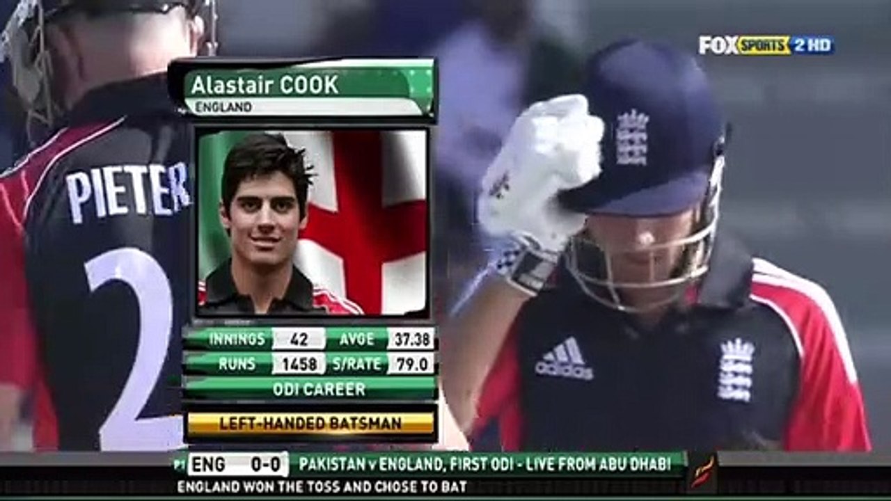 Alastair Cook 137 Vs Pakistan 1st ODI 2012 HD