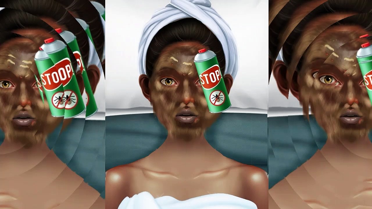 ASMR Facial Hair & Acne Removal & Skin Care Animation