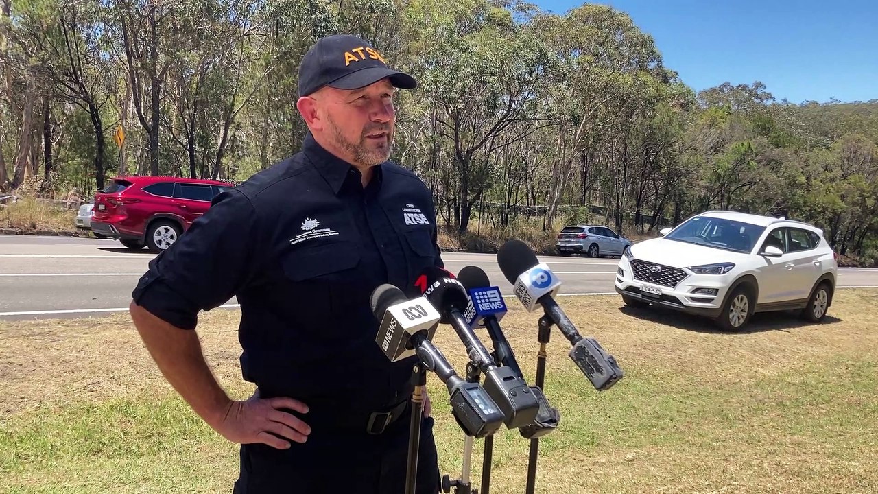 Appin plane crash press conference December 17, 2022 Illawarra