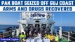 Pak boat with crew, arms, drugs worth ₹300 crore seized off Gujarat coast | Oneindia News *News
