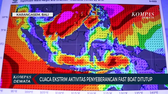 Cuaca Ekstrim Aktivitas Penyeberangan Fast Boat Ke Gili Trawangan Ditutup
