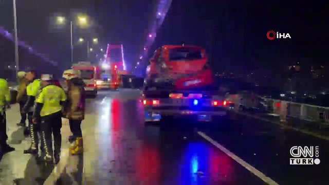 Fatih Sultan Mehmet Köprüsü'nde zincirleme kaza