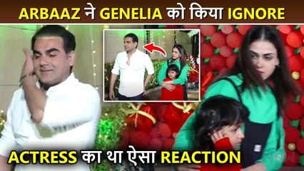 OMG!! Arbaaz Khan IGNORES Genelia And Her Kids At Arpita's Daughter Ayat Birthday