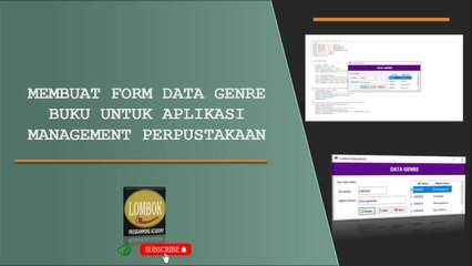 Membangun Aplikasi Database Perpustakaan Menggunakan Python GUI & MySQL | Membuat Form Genre Buku