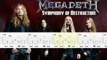 MEGADETH - SYMPHONY OF DESTRUCTION Guitar Tab | Guitar Cover | Karaoke | Tutorial Guitar | Lesson | Instrumental | No Vocal