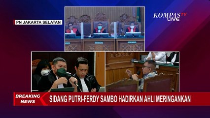 Saksi Ahli Sambo Jadi Netral saat Ditanya Jaksa Penuntut Soal Pengaruh Bukti Hingga Peran JC!