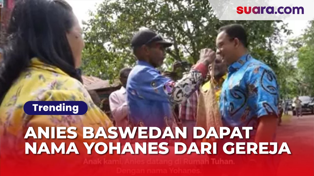 Anies Baswedan Dapat Nama Yohanes dari Gereja, Lawan Politik Langsung Riuh