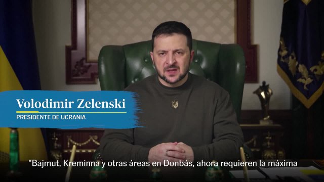 Zelenski: La situación en el frente es difícil y dolorosa
