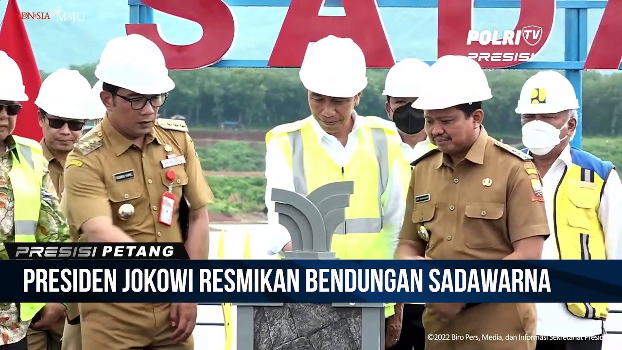 Presiden Jokowi Resmikan Bendungan Sadawarna, Kab. Sumedang