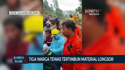 Tiga Warga Tewas Tertimbun Material Longsor