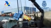 Intervenido en la bahía de Cádiz un velero cargado con más de cuatro toneladas de hachís con destino a Sudamérica