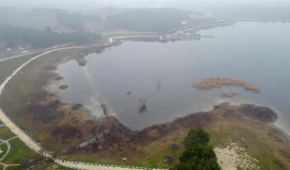 Pelitözü Göleti'nde su seviyesi 40 metre çekildi