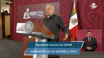 AMLO presiona a  la UNAM para resolver plagio de tesis 