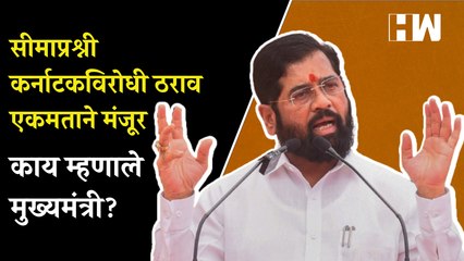 सीमाप्रश्नी कर्नाटकविरोधी ठराव एकमताने मंजूर; काय म्हणाले मुख्यमंत्री?| Border Dispute Eknath Shinde