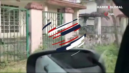 Leopar çevredekilere böyle saldırdı: 13 yaralı