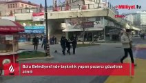 Bolu belediyesinde bıçaklı saldırı girişimi