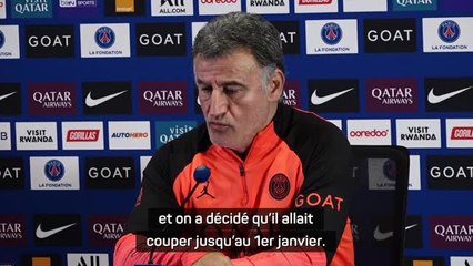 PSG - Galtier : "Messi va couper jusqu'au 1er janvier"