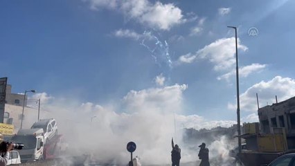 İsrail askerleri, cenazelerin teslim edilmesi talebiyle düzenlenen gösteriye müdahale etti