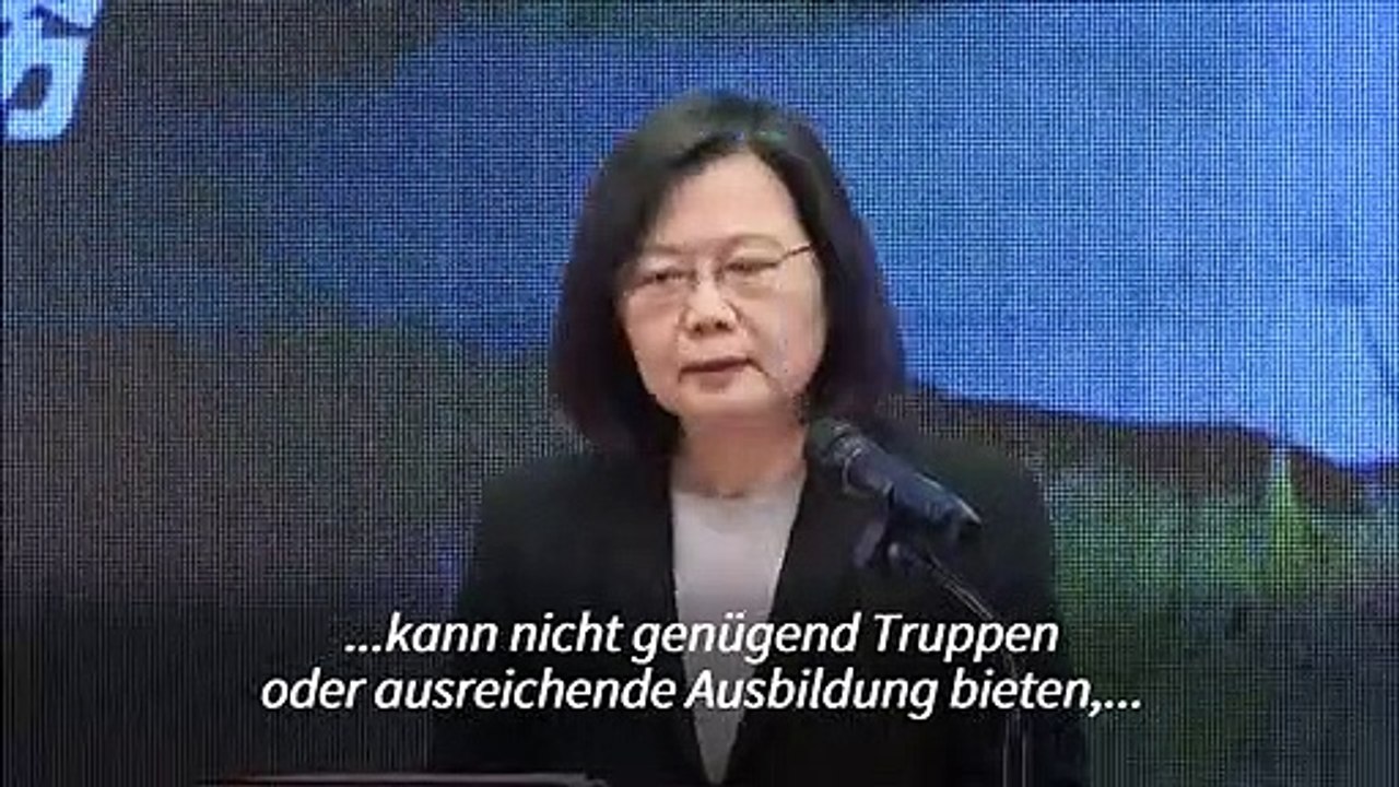 Taiwan verlängert Wehrpflicht wegen Bedrohung durch China