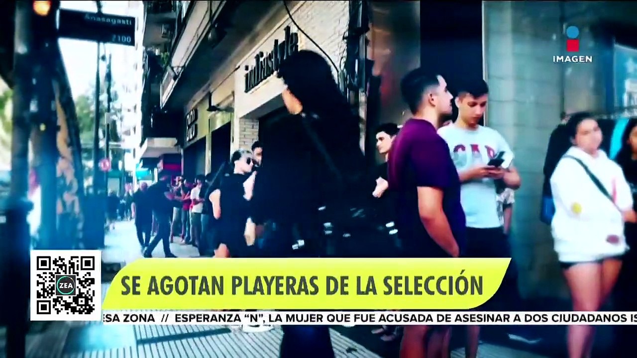 Se agotan playeras de la Selección de Argentina