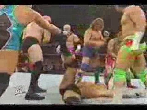 John Cena & Randy Orton vs. Raw Roster (03-17-08) Part 2