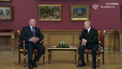 Encontro entre Putin e Lukashenko em São Petersburgo