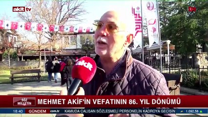 Mehmet Akif'in vefatının 86. yıl dönümü