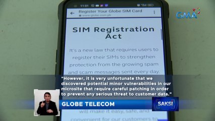 Ilang magpaparehistro sana ng sim card, nakaranas ng aberya sa online registration | Saksi