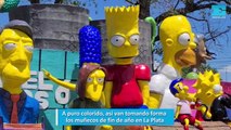 A puro colorido, así van tomando forma los muñecos de fin de año en La Plata