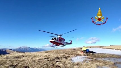 Abruzzo, padre e figlio soccorsi ad alta quota