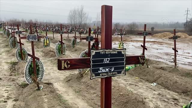 Cephede hayatını kaybeden Ukraynalı asker için cenaze töreni düzenlendi