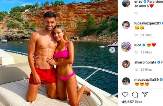 Enzo Zidane y Karen Gonçalves ya son marido y mujer