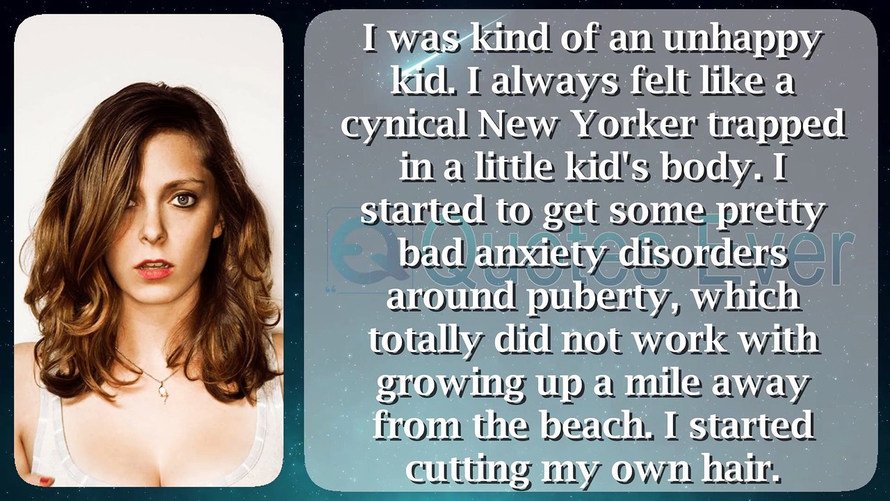 Rachel Bloom 45 #quotesaboutlife #quotesaboutlove #quoteschannel Quotes Ever