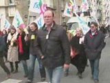 Manif des profs devant le rectorat, Rennes