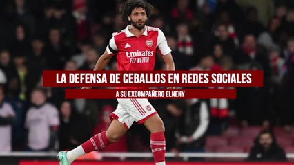 La defensa de Ceballos a su excompañero Elneny en Twitter