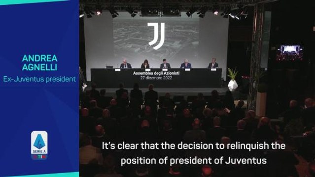 Juventus resignation 'not an easy decision' - Agnelli