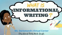 What is Informational Writing? | Informational Writing for Kids | Nonfiction Writing