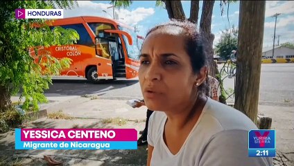 Migrantes nicaragüenses inician su calvario en la frontera con Honduras