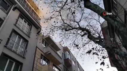 Bandırma'da baca yangını itfaiye ekiplerince söndürüldü