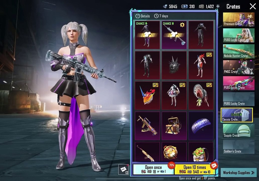 Get Free M416 Glacier _ -- Working Trick _Got 4 Times M416 Glacier _Crate Opening _PUBGM R. G