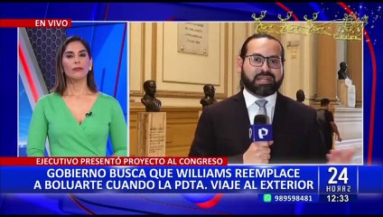 Hoy debaten PL que permite al presidente del Congreso encargarse del Despacho Presidencial